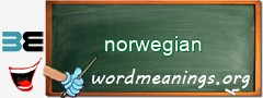 WordMeaning blackboard for norwegian